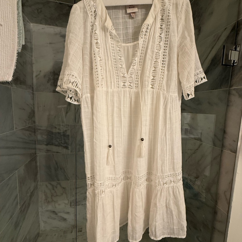Shirt White casual dress